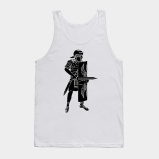 Black Imperial Roman Legionnaire (Small) Tank Top